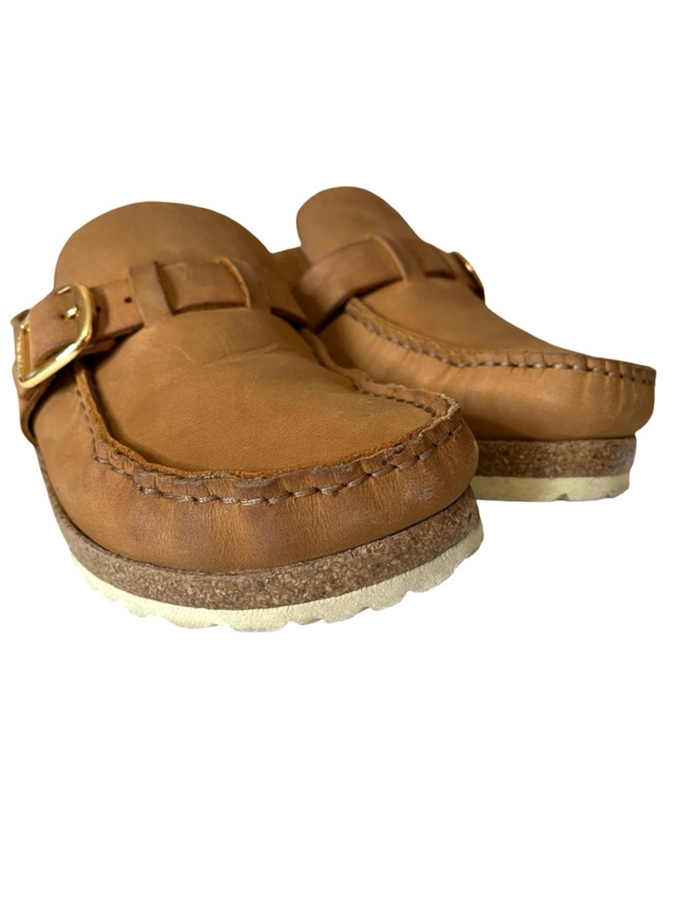 Birkenstock Buckley Cognac Oiled Leather Narrow 39 - US woman’s 8-8.5 - Picture 3 of 8
